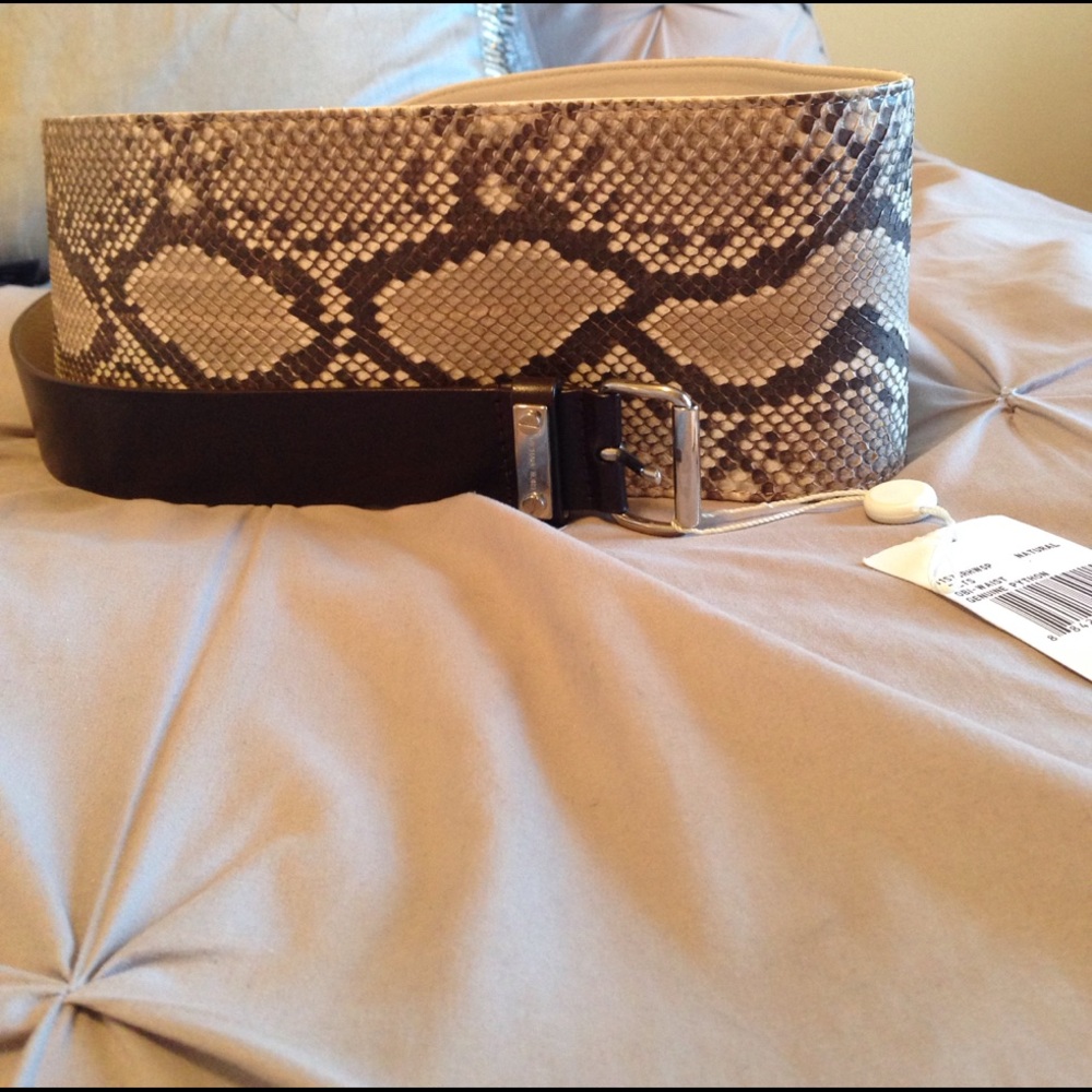 Michael kors python Obi belt